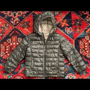 Uni QLo Kids Lightweight Hooded Zip Up Jacket